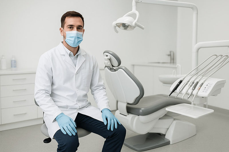 نحوه صحیح نشستن دندانپزشک: ارگونومی و سلامت در مطب