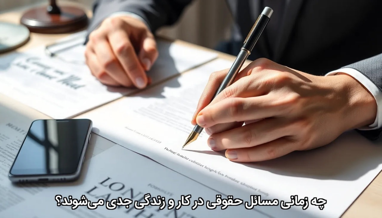 چه زمانی مسائل حقوقی در کار و زندگی جدی می‌شوند؟