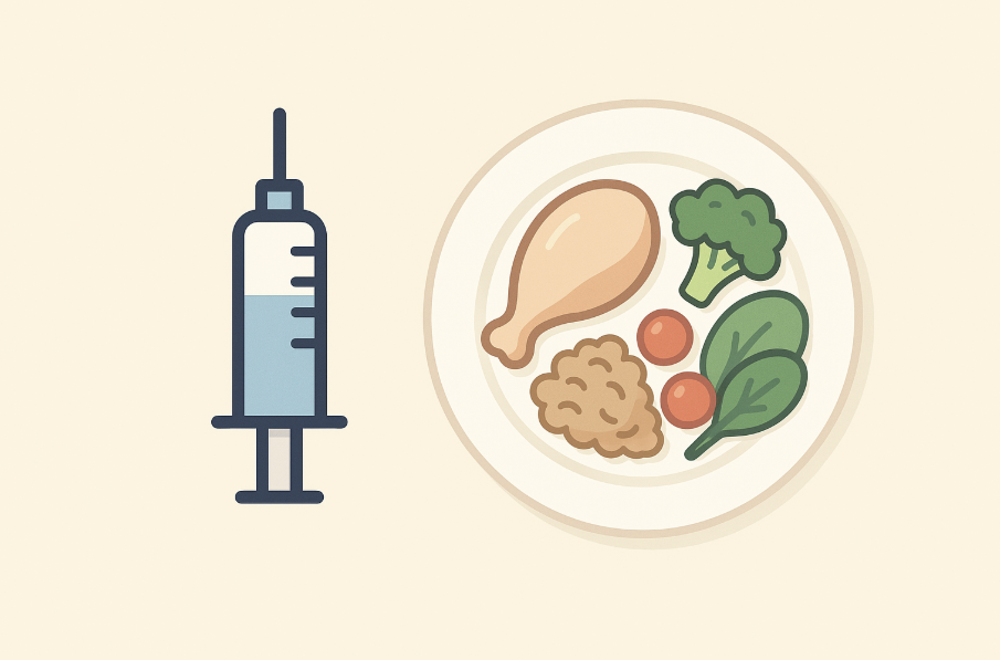 رژیم غذایی مخصوص افرادی که آمپول لاغری می‌زنند