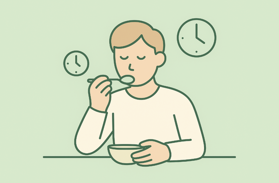 مدیریت زمان غذا خوردن