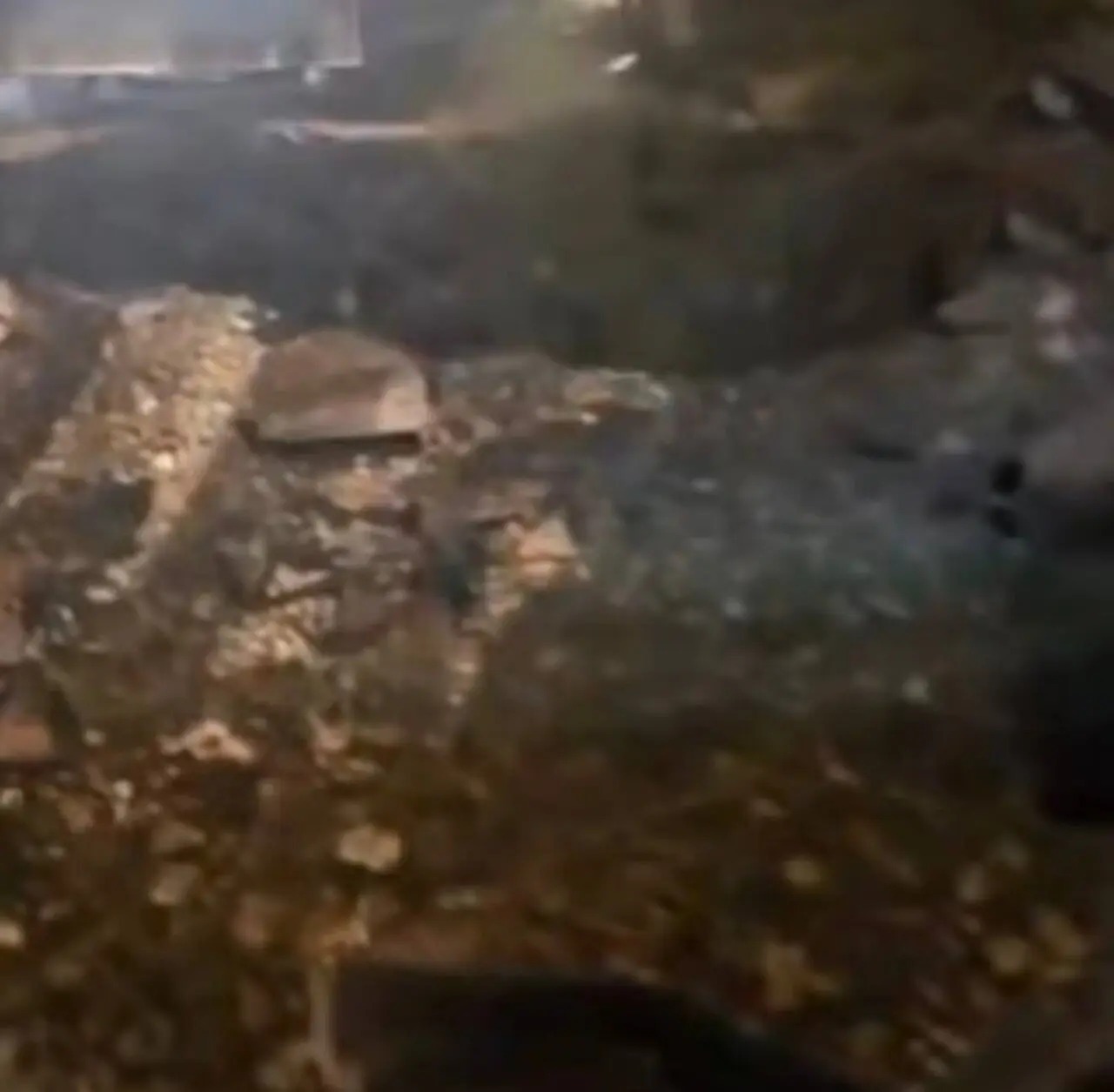 گودال اتوبان سعیدی تهران در اثر حمله آمریکا و اسرائیل + عکس