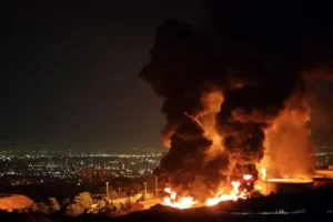 آتش، دود و خسارت در مرکز صنایع نظامی رافائل در پی حملات گسترده ایران