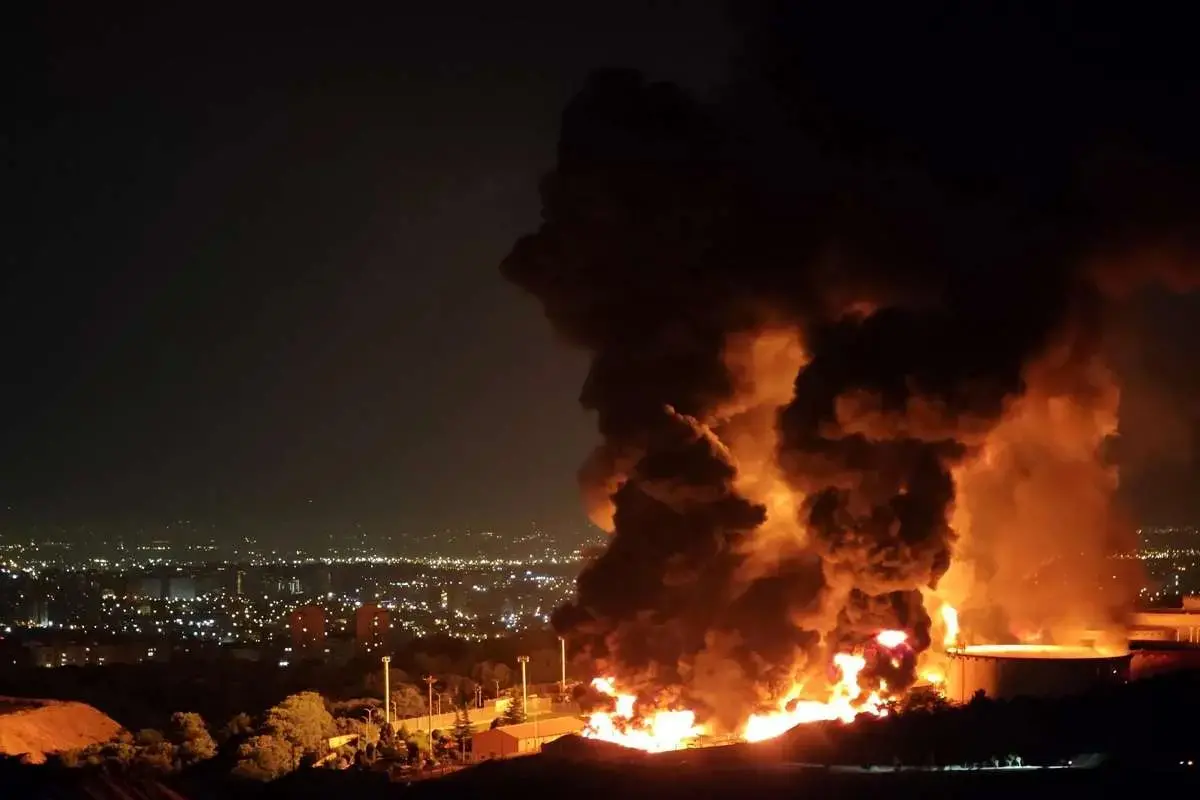 آتش، دود و خسارت در مرکز صنایع نظامی رافائل در پی حملات گسترده ایران