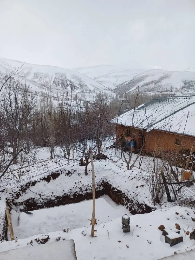 تصاویر دیدنی از بارش برف بهاری در خلخال