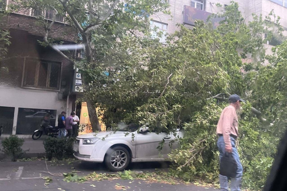 سرعت هولناک وزش باد در طوفان امروز تهران به ۹۰ کیلومتر بر ساعت رسید/ طوفان تا کی ادامه دارد؟