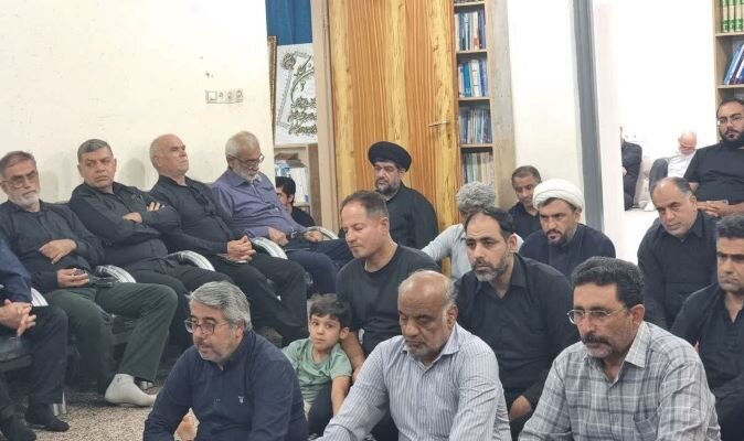 مراسم سوگواری سالروز شهادت  امام رضا(ع) در گناوه برگزار شد