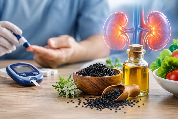 آیا سیاه‌دانه می‌تواند از کلیه‌ها در برابر دیابت محافظت کند؟
