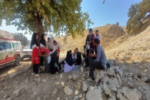 کاروان سلامت هلال‌احمر به روستاهای کم‌برخوردار لنده رسید
